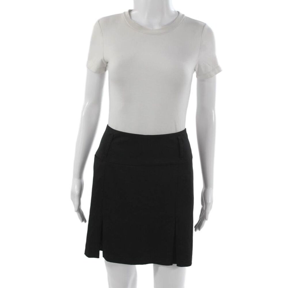 Golftini Womens A-Line Mini Skort Black Size 6